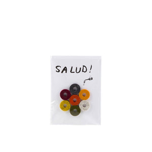 Graf Lantz - Wine-Ote's Merino Wool Felt Wine Markers: Salud Card