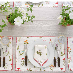 
            
                Load image into Gallery viewer, Pomegranate Botanial Garden Linen Placemats
            
        