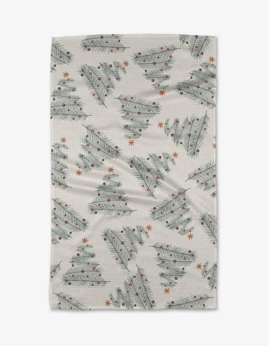 Geometry - Classy Christmas Tea Towel