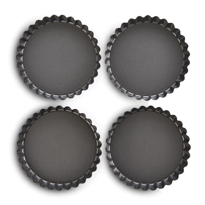 Mrs Anderson Non-Stick Quiche Pans- 4 PC