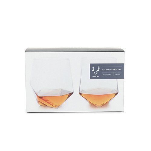 True Faceted Tumblers by Viski - 2 PC