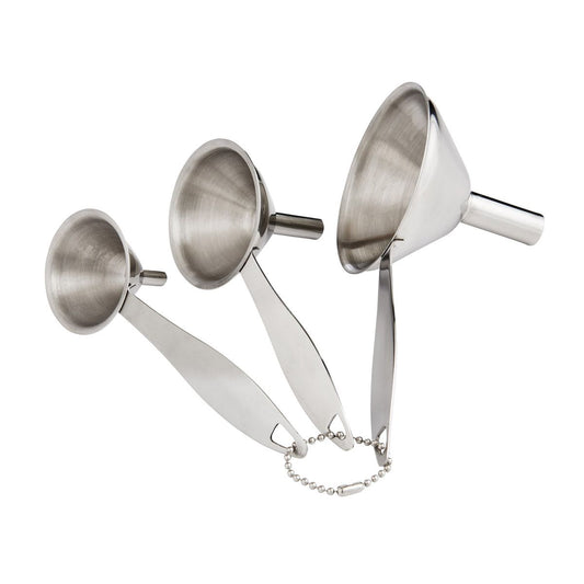 Condiments Funnels - Stainless Steel, Set of 3