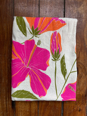 Hibiscus Tea Towel