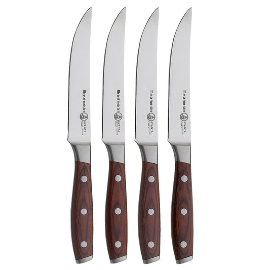 Messermeister Avanta Pakkawood Fine Edge Knife Set, 4pc