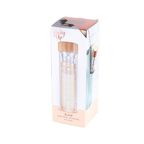 True Blair Floral Glass Tea Infuser by Pinky Up