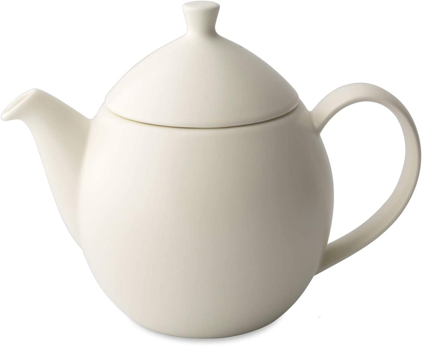 Dew Teapot with Basket Infuser, Natural Cotton