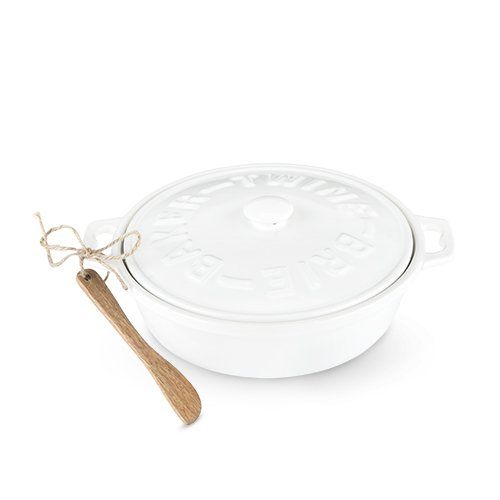 True Ceramic Brie Baker and Spreader by Twine