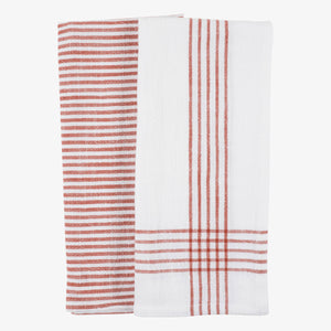 KAF Home Monaco Red Washed Dish Towel - 2 PC