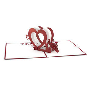 
            
                Load image into Gallery viewer, Lovepop Heart Bench Card
            
        