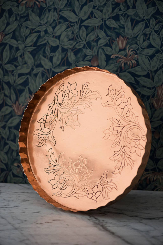 Galley and Fen - Copper Embossed Serving Tray