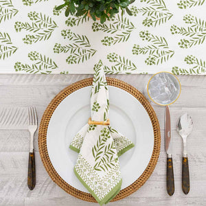 Pomegranate Phlox Green Napkin - 4 PC