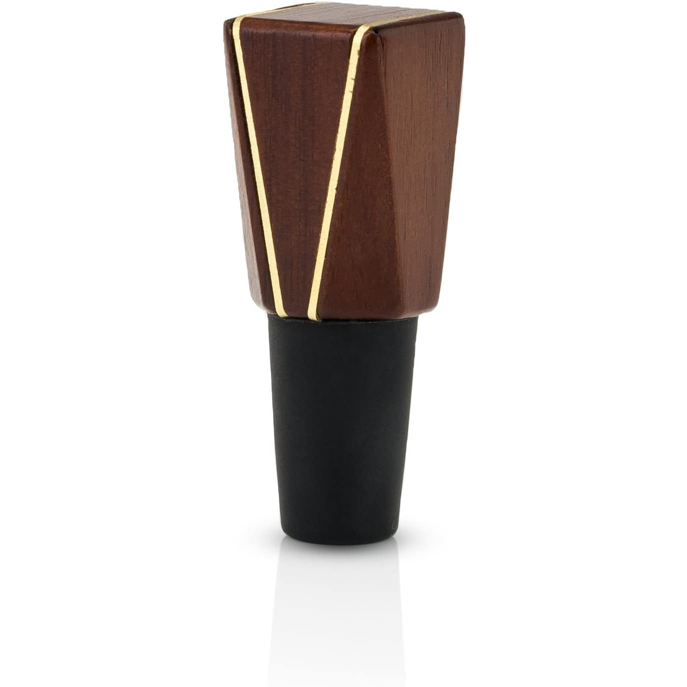 True Acacia & Gold Bottle Stopper by Viski