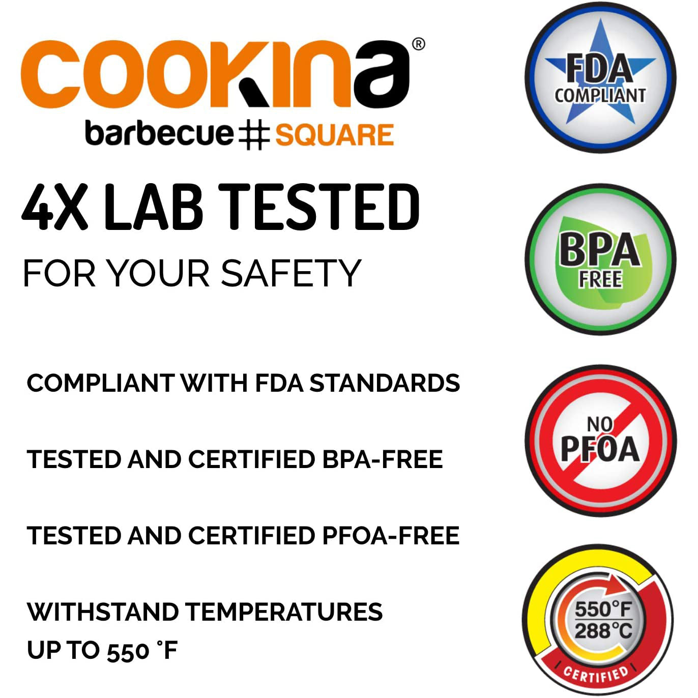 Cookina Square BBQ Mesh