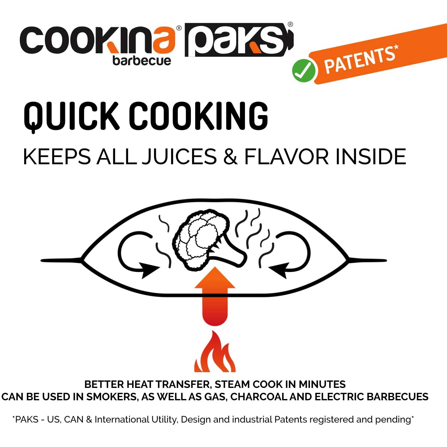 Cookina BBQ Grilling Bag - 2 PC
