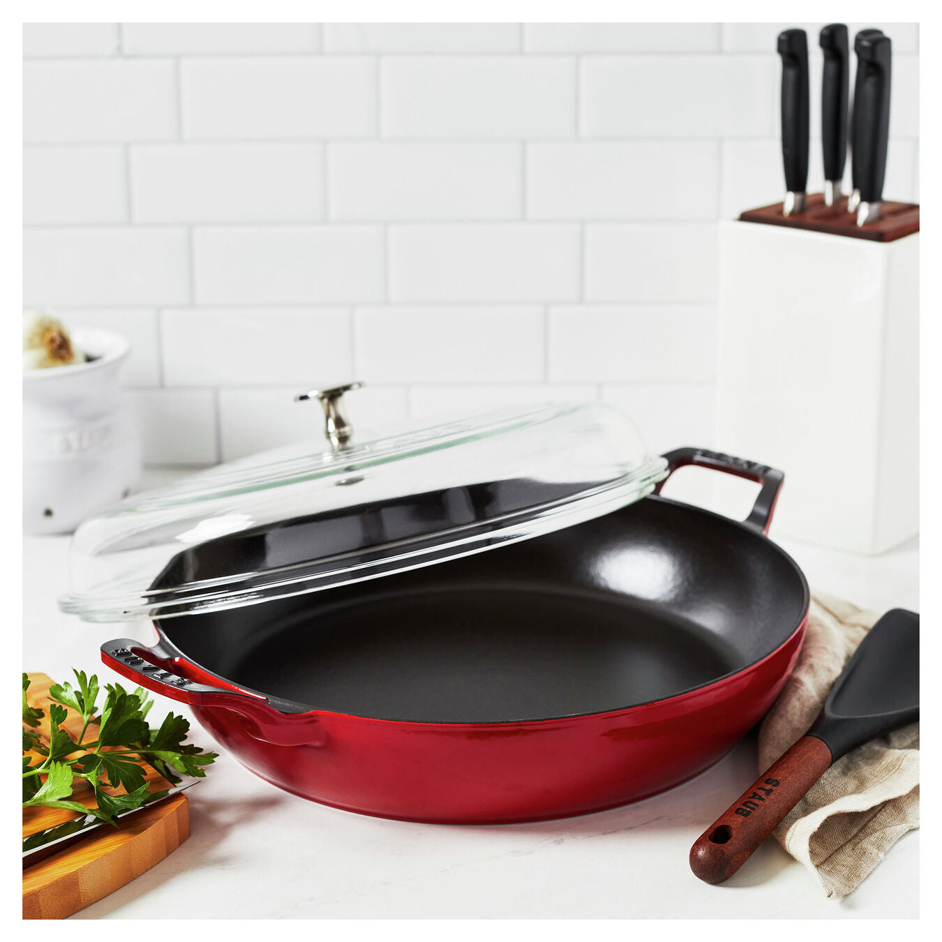 Staub Braiser with Glass Lid - 3.5 Qt