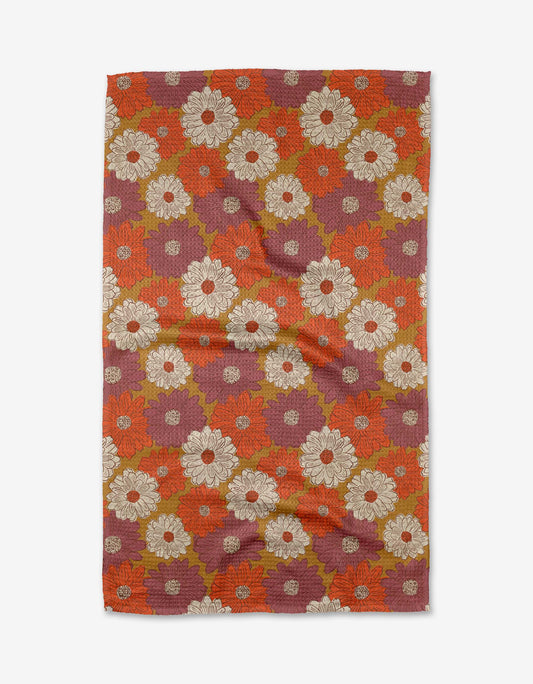 Geometry - Zinnia Forever Tea Towel