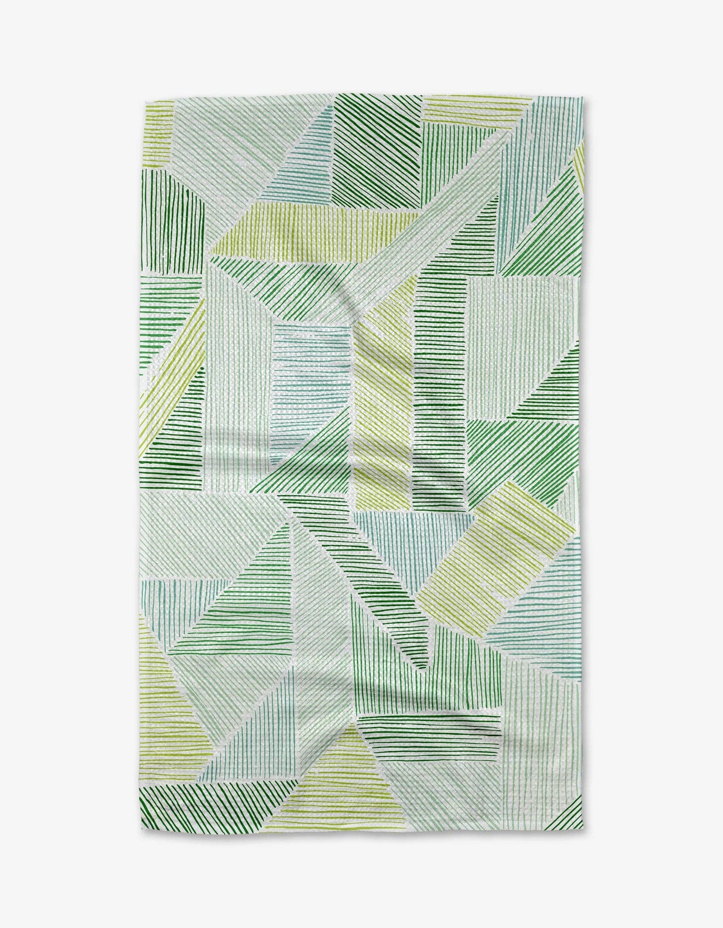 Geometry - Green Kites Tea Towel