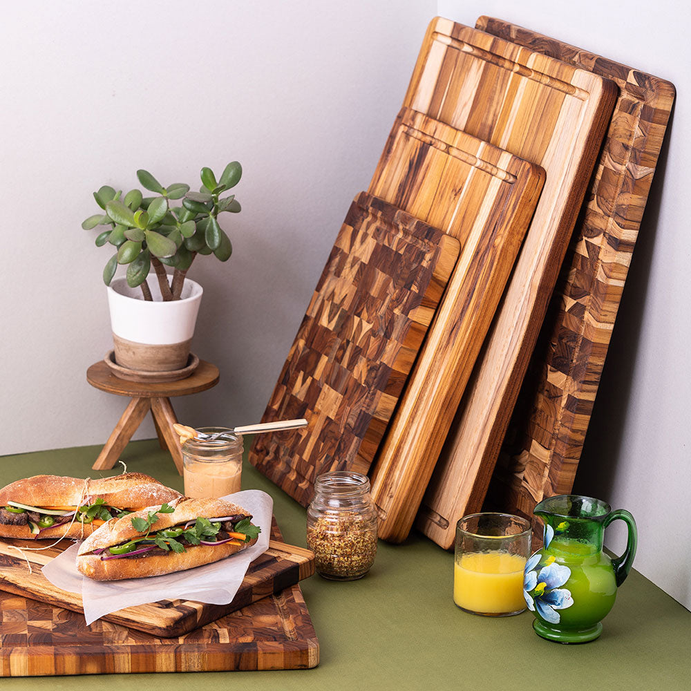Teakhaus Thin & Lightweight End Grain Cutting Board