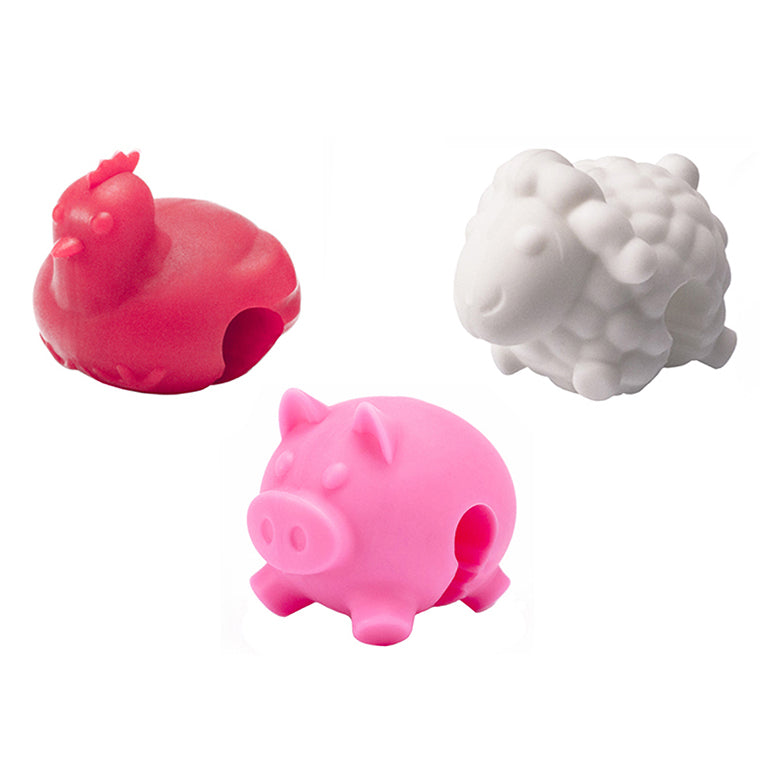 Tovolo Silicone Lid Lifters Farm Animals