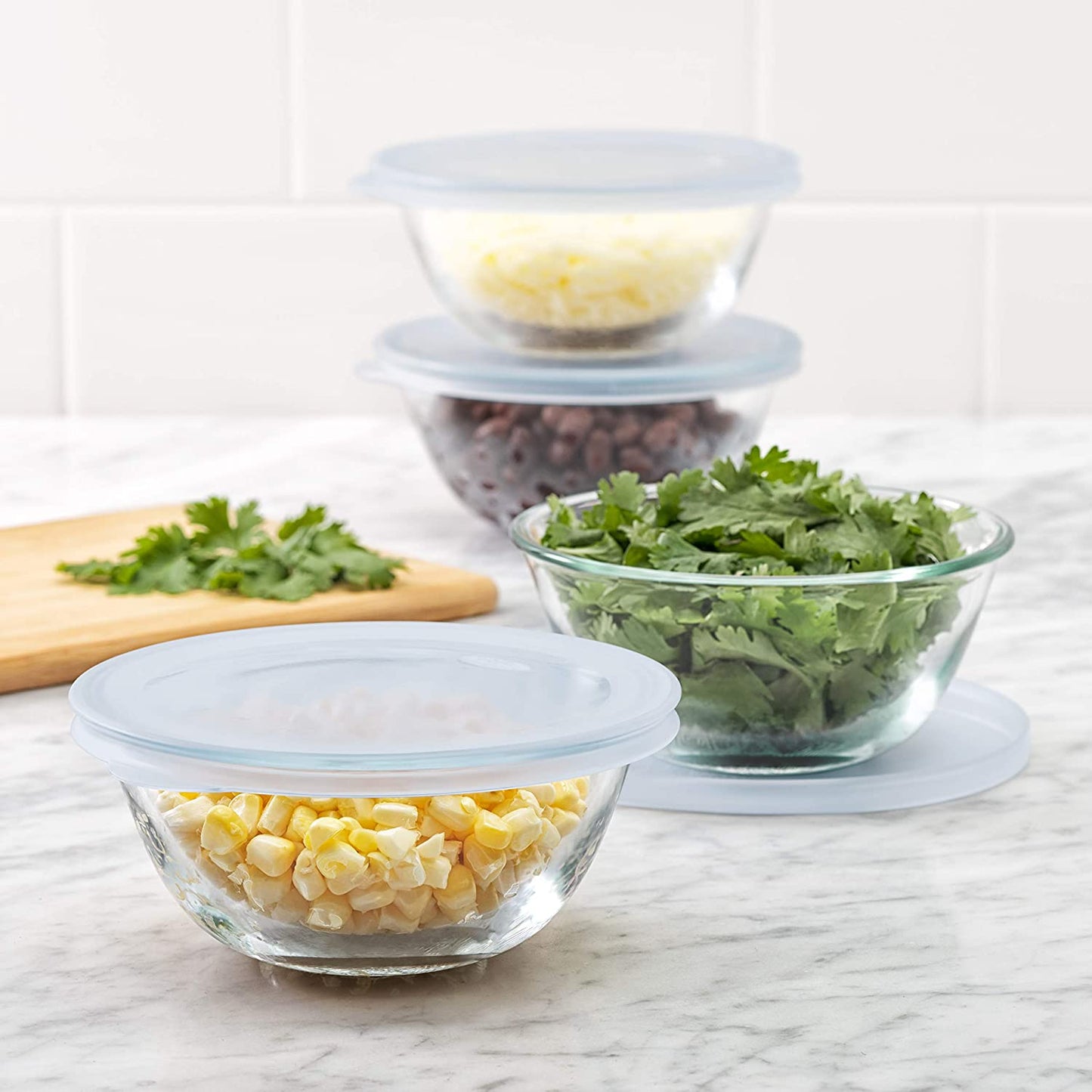 OXO Glass Prep Bowl Set with Lid