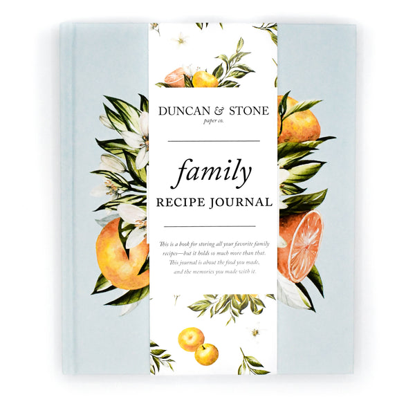 Family Recipe Book & Keepsake Journal by Duncan & Stone Paper Co.