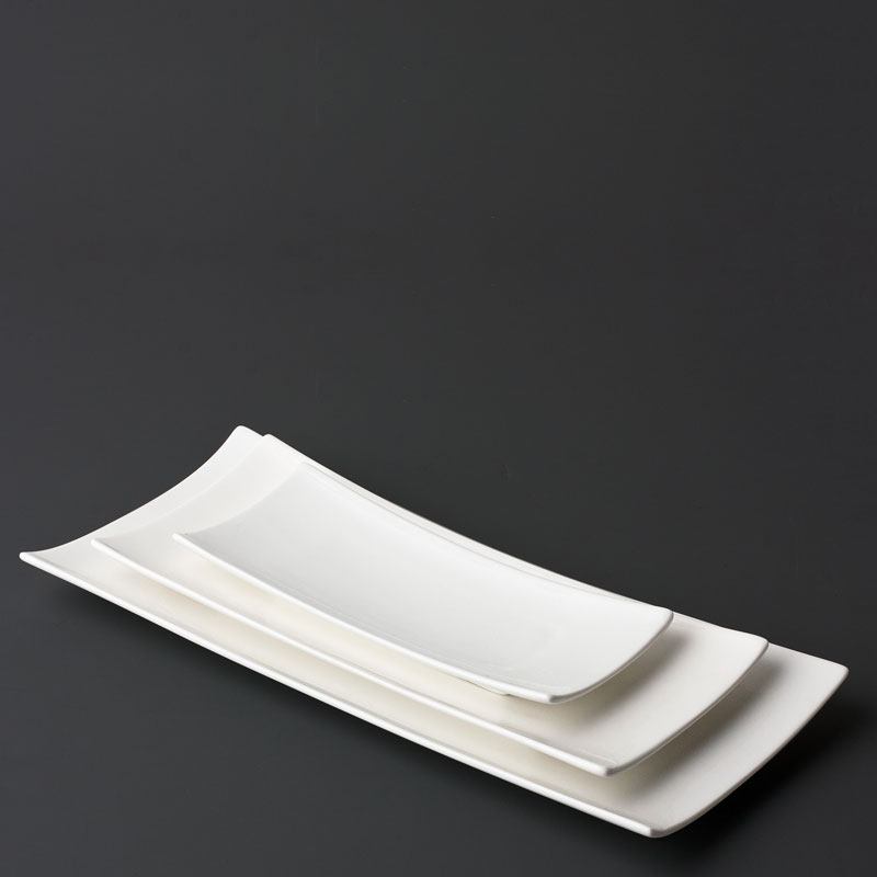 White Rectangular Plate