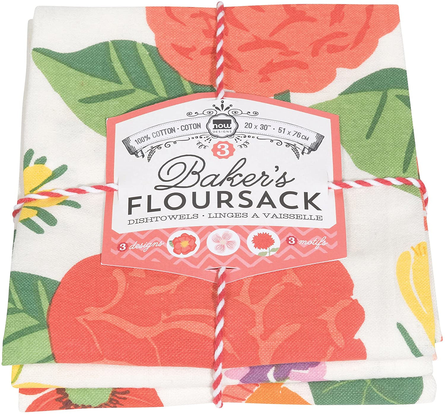 Bakers Floursack Flower, Set of 3