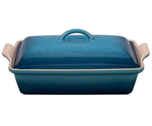 Le Creuset Heritage Rectangular Casserole with Lid - 4 qt
