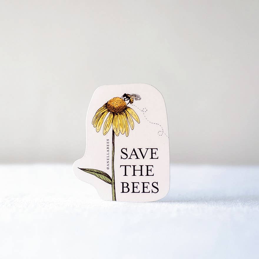 
            
                Load image into Gallery viewer, Anellabees - Save the Bees Sticker
            
        