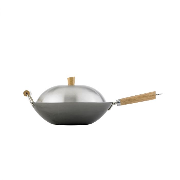 Helen's Asian Kitchen Carbon Steel Wok Set - 13.5"