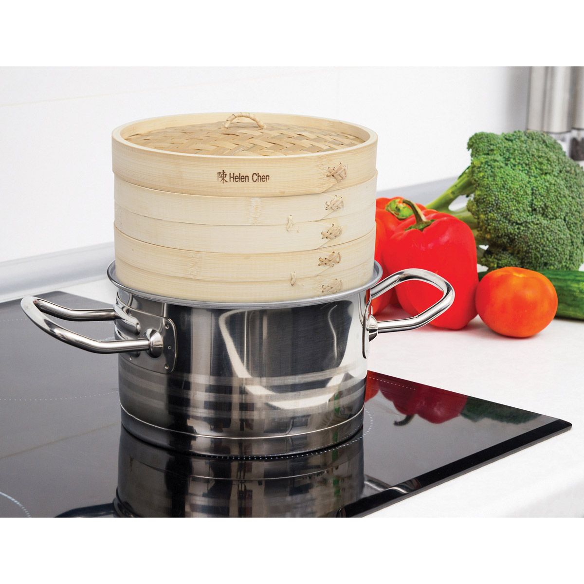 Helen's Asian Kitchen Bamboo Steamer - 10”