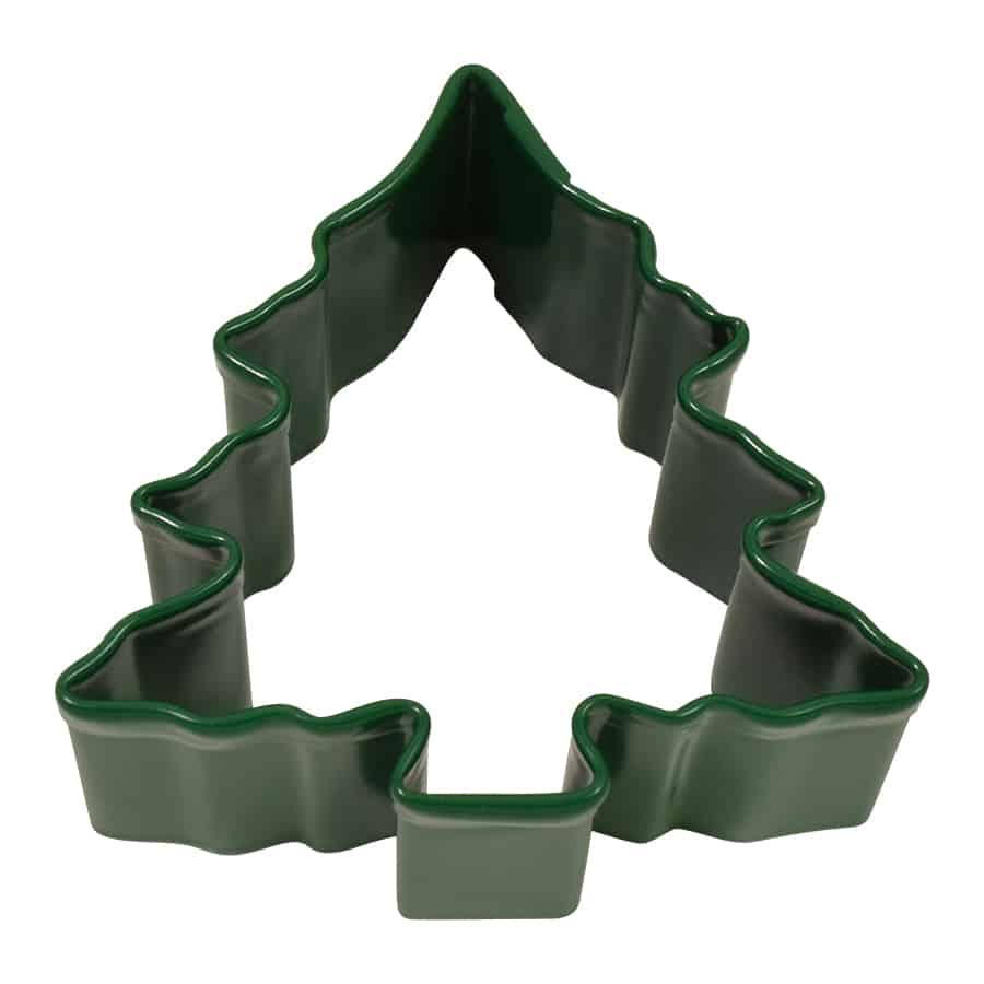 Mini Christmas Tree w/Snow Cookie Cutter Green - 1.5”