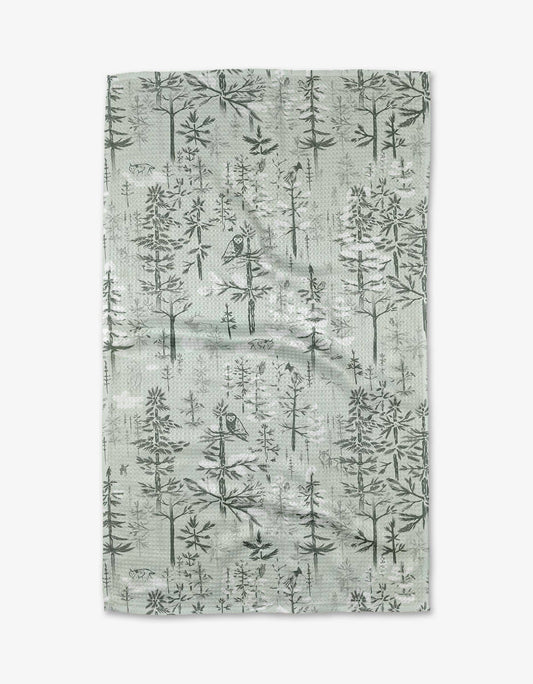 Geometry - Boreal Forest Tea Towel