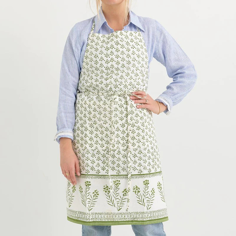 
            
                Load image into Gallery viewer, Pomegranate Phlox Green Apron
            
        