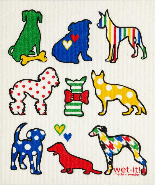 Wet-it! - Dog Lover Multi Dishcloth