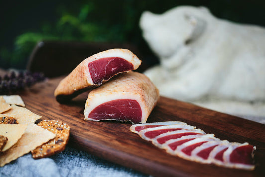 Spotted Trotter Duck Proscuitto