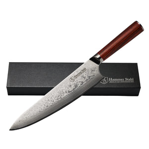 Hammer Stahl Damascas Steel Chef Knife - 9"
