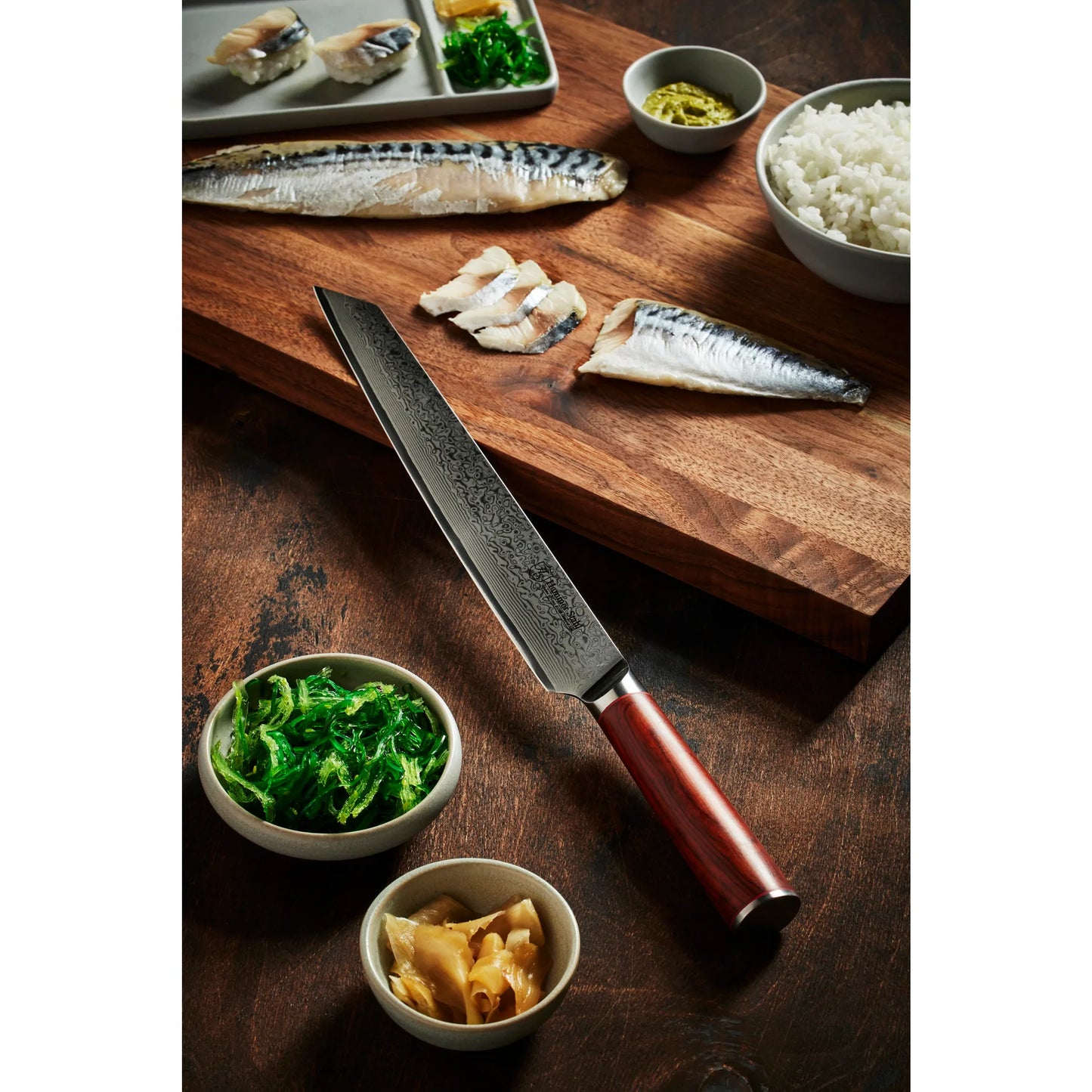Hammer Stahl Damascas Steel Slicer Knife - 10"
