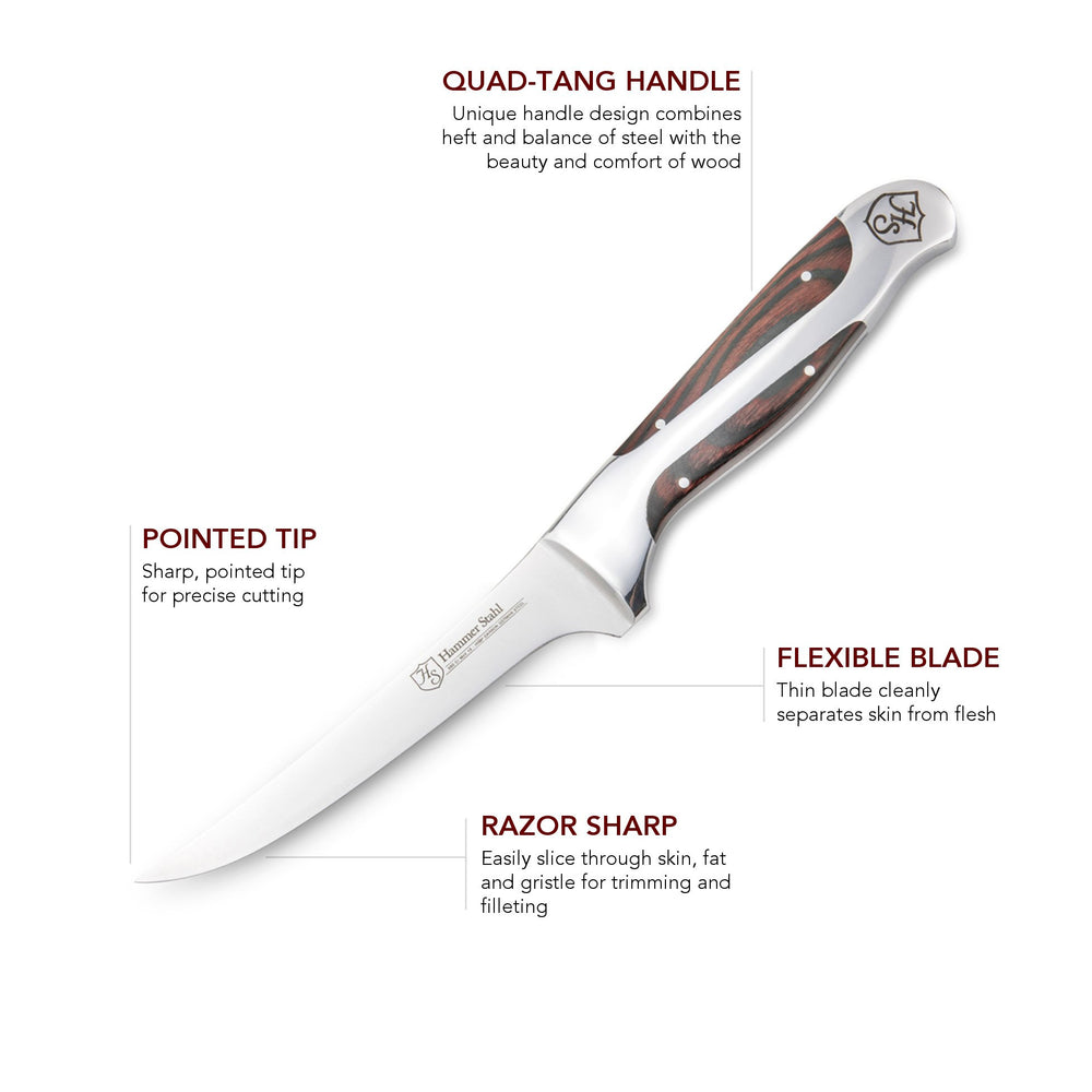 Hammer Stahl Boning Knife - 6"