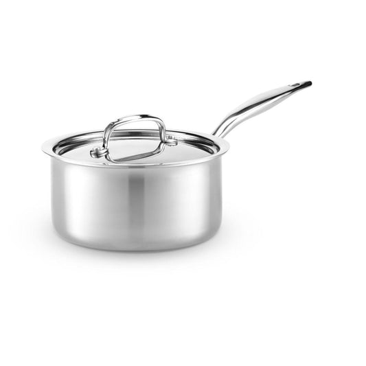 Heritage Steel Saucepan with Lid, 3 Qt