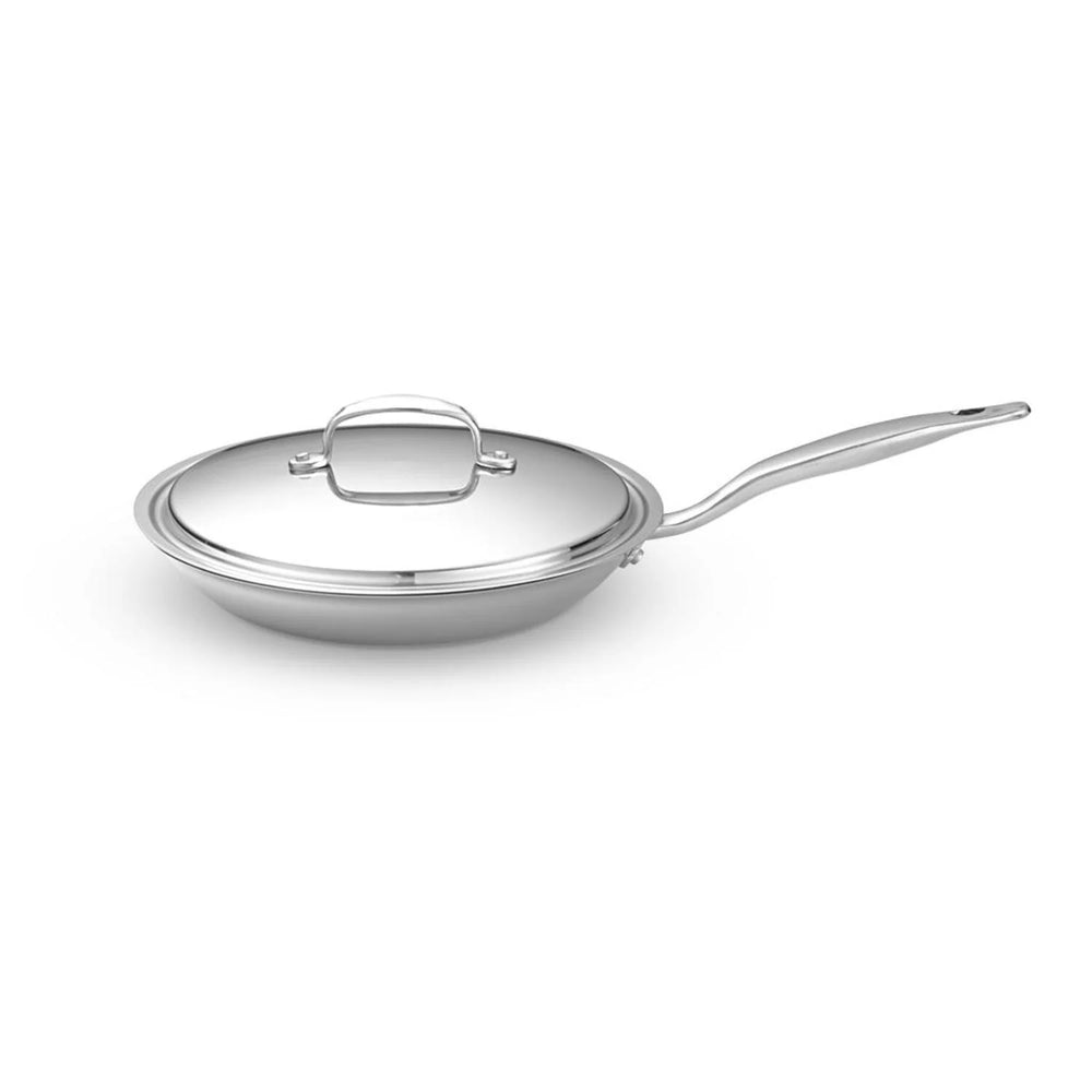 
            
                Load image into Gallery viewer, Heritage Steel Fry Pan with Lid - 10.5”
            
        