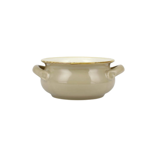 Vietri Italian Small Handled Round Baker