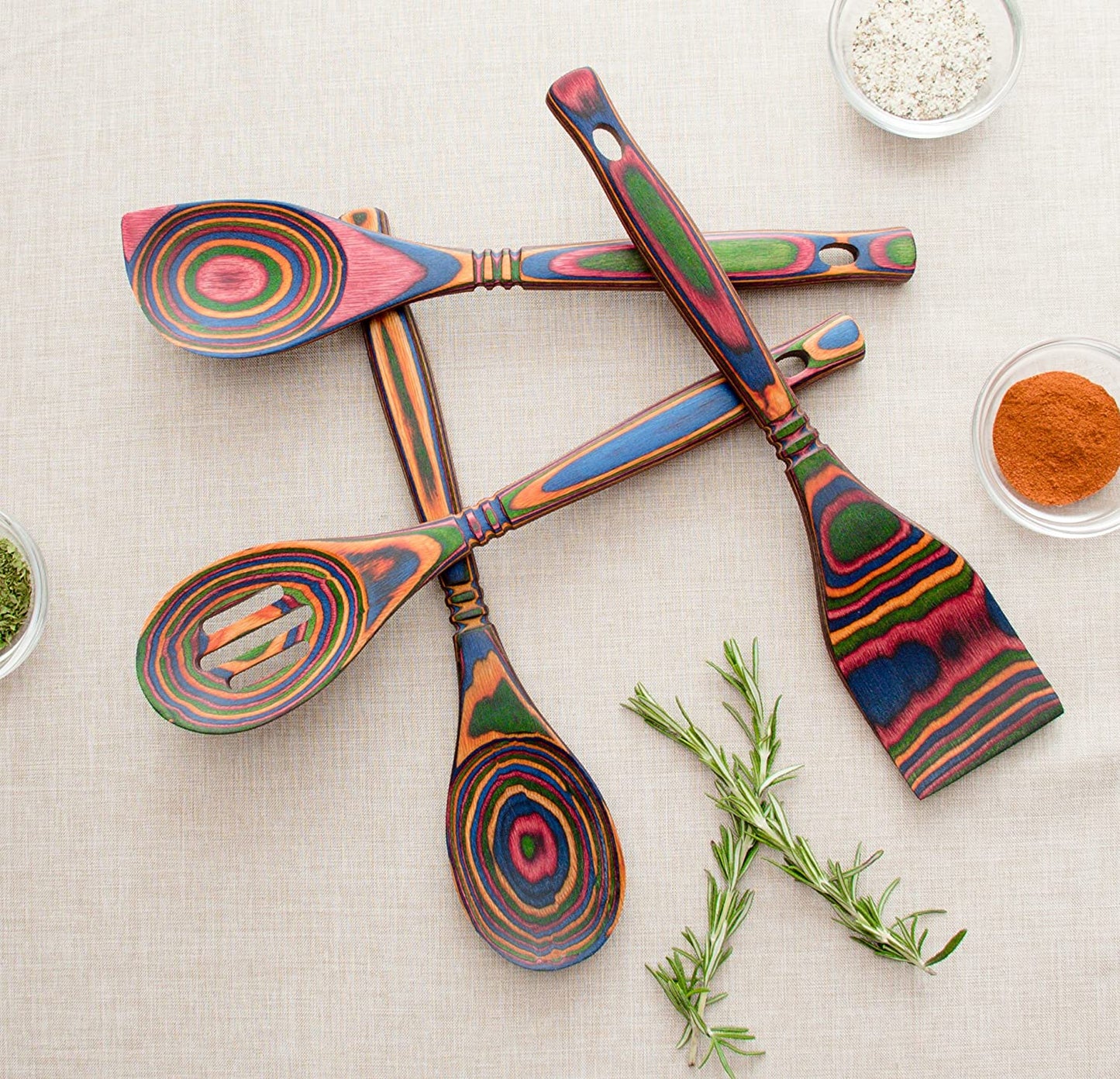 Island Bamboo Wood Corner Spoon