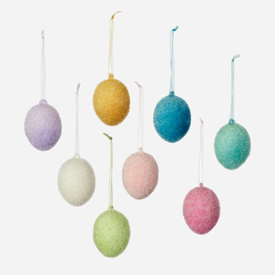 Flocked Pastel Egg - 2.5"