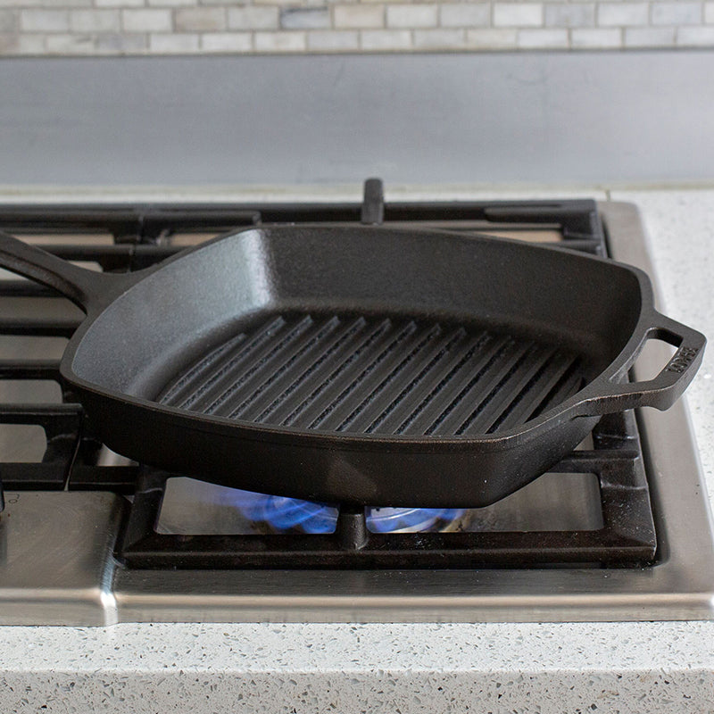 Lodge Square Cast Iron Grill Pan - 10.5"