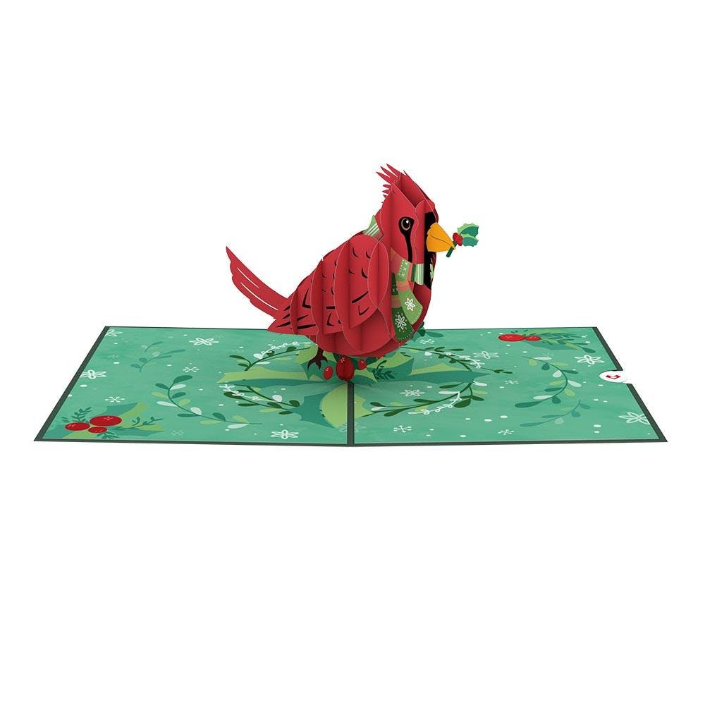 Lovepop Happy Holidays Cardinal Pop-Up Card