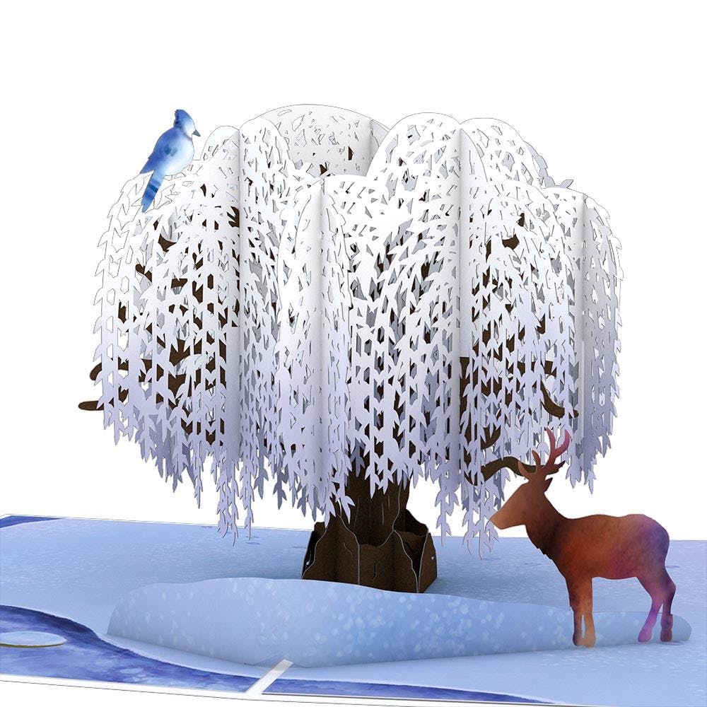 Lovepop Winter Willow Tree Card