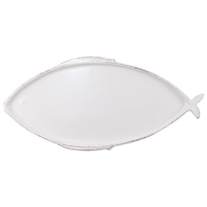 
            
                Load image into Gallery viewer, Vietri Melamine Lastra Fish White Large Oval Platter
            
        