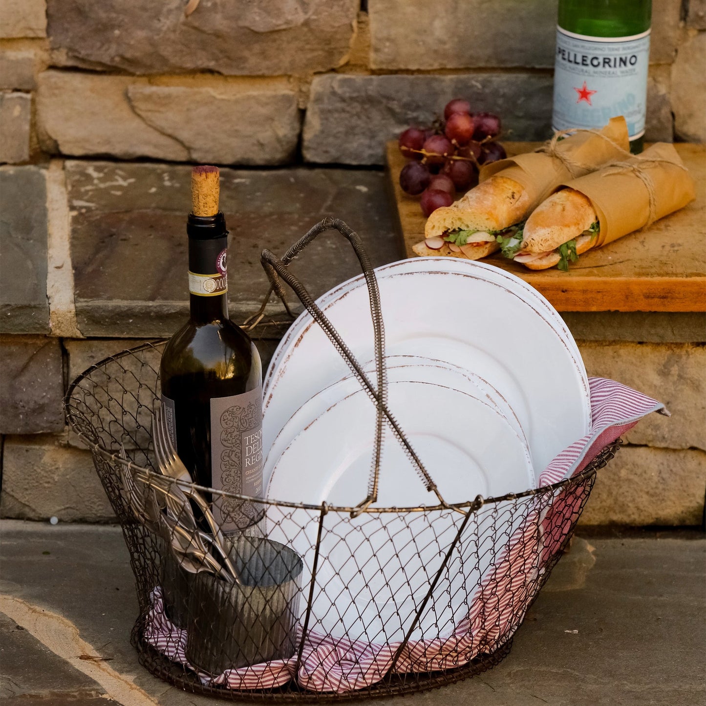 Vietri Melamine Lastra White Salad Plate
