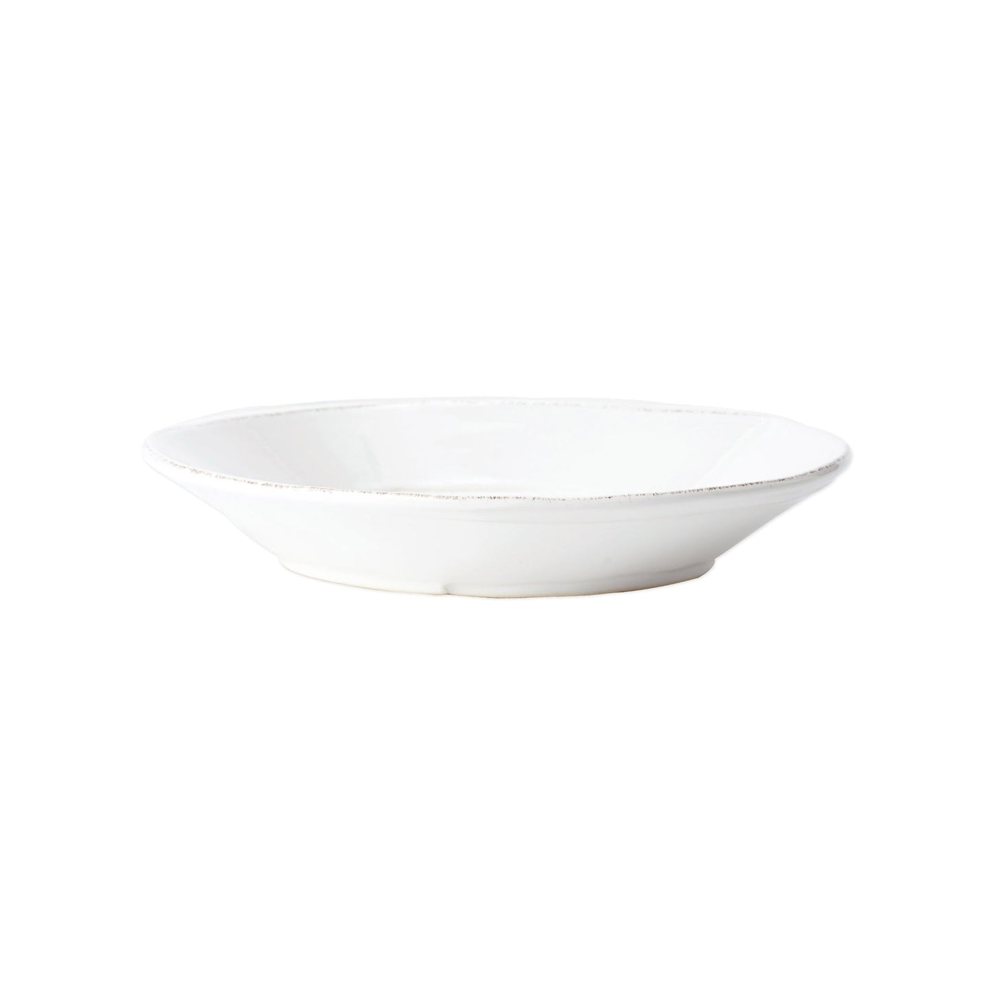 Vietri Melamine Lastra White Large Shallow Serving Bowl